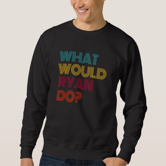 Sweatshirt Que ferait Ryan ? J'aime Ryan (Devant)
