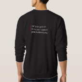 Sweatshirt Que font vous geek ? (Dos)