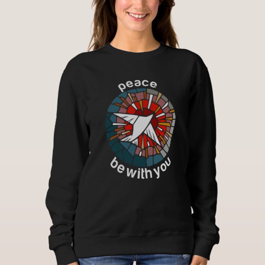 Sweatshirt Que la paix soit avec vous (Devant)