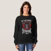 Sweatshirt Que les frasques de pirate commencent Jolly Roger (Devant entier)