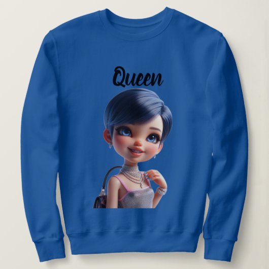 Sweatshirt Queen CHIBI DOLL (Design devant)