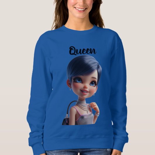 Sweatshirt Queen CHIBI DOLL (Devant)