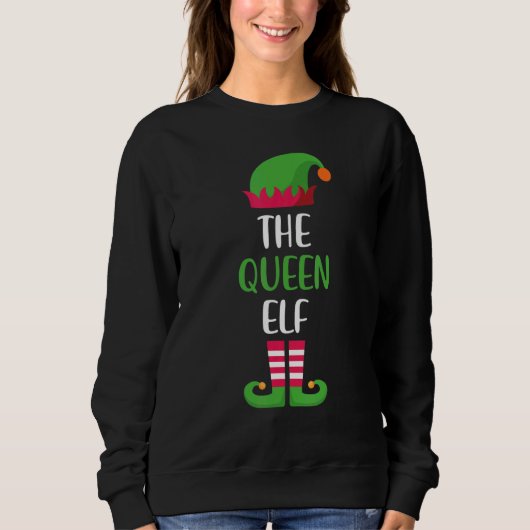 Sweatshirt Queen Elf Family Matching Group Christmas Pajama (Devant)