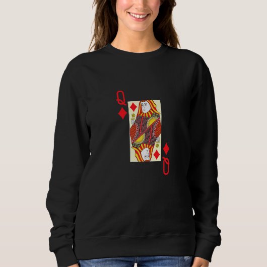 Sweatshirt Queen of Diamonds Premium (Devant)