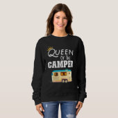 Sweatshirt Queen Of The Camper Rv Camping Happy Camper Campe (Devant entier)