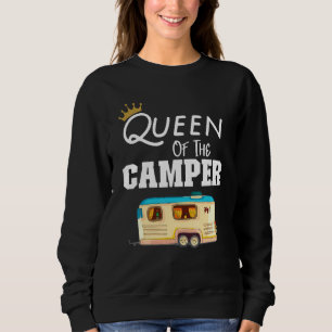 Sweatshirt Queen Of The Camper Rv Camping Happy Camper Campe