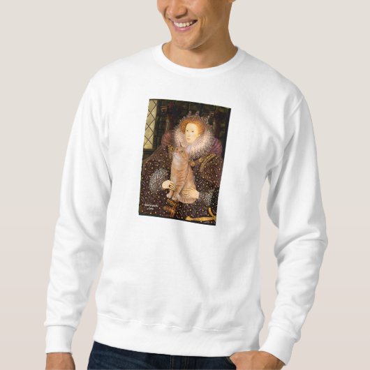 Sweatshirt Queen - Orange Tabby cat 46 (Devant)