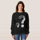Sweatshirt Quel Attendre Je Point Interrogation Ponctuation É (Devant entier)
