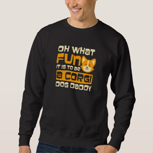 Sweatshirt Quel joli Noël Dady Corgi (Devant)