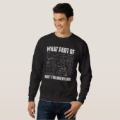 Sweatshirt Quelle partie de n'avez-vous pas compris Prof de (Devant entier)