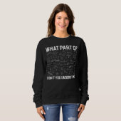 Sweatshirt Quelle partie des maths ne comprenez-vous pas ense (Devant entier)