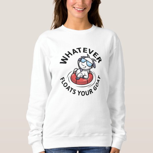 Sweatshirt Quelle que soit la chèvre (Devant)