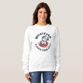 Sweatshirt Quelle que soit la chèvre (Devant entier)