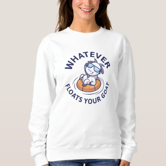 Sweatshirt Quelle que soit la chèvre (Devant)
