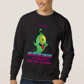 Sweatshirt Quelque chose n'est pas un problème drôle Humour g (Devant)