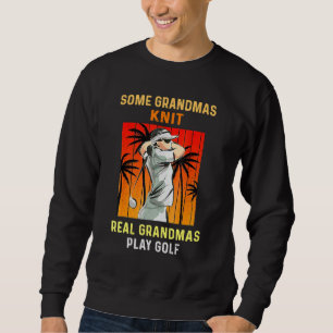 Sweatshirt Quelques Grandmas Knit Real Grandmas Jouer Golfs S