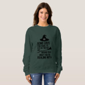 Sweatshirt Quelques Jours, Il Faut Passer L'Halloween Casquet (Devant entier)