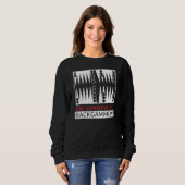 Sweatshirt Quelqu'un a dit Joueur de backgammon Drôle (Devant entier)