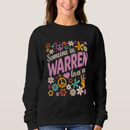 Sweatshirt Quelqu'Un À Warren M'Aime (Devant)