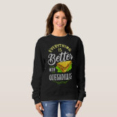 Sweatshirt Quesadilla Fromage fabricant Sauce végétale (Devant entier)