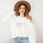 Sweatshirt Questions de santé mentale | Citation IV Rosa Clar