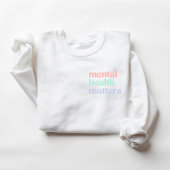 Sweatshirt Questions de santé mentale Citation rétro Pastel A