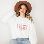 Sweatshirt Questions de santé mentale | Fleurs rétro Rosa Cla