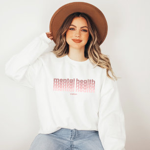Sweatshirt Questions de santé mentale   Poppins Rosa Claro