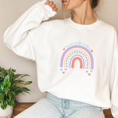 Sweatshirt Questions de santé mentale | Rainbow Peach Candy