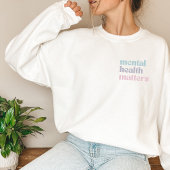Sweatshirt Questions de santé mentale | Retro Citation Gris f