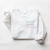 Sweatshirt Questions de santé mentale | Retro Citation Gris f