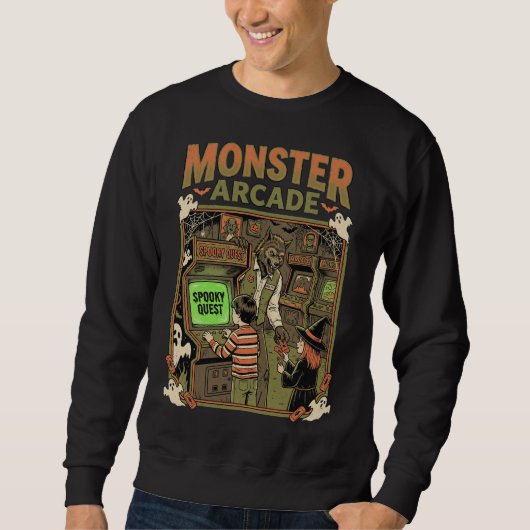 Sweatshirt Quête effrayante de l'Arcade des Monstres (Devant)