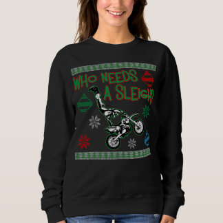 Sweatshirt Qui a besoin d'un chandail de Noël de course de