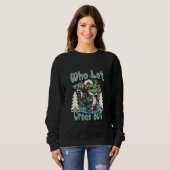 Sweatshirt Qui a laissé les Crocs sortir sac à dos Randonnée (Devant entier)