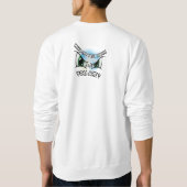 Sweatshirt : Qui pensez-vous (blanc) (Dos)