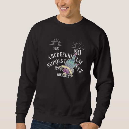 Sweatshirt Quija Board Sorcière gothique Enfer Paranormal Wit (Devant)