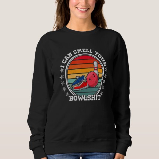 Sweatshirt Quille de bowling quille de bowling joueurs de qui (Devant)