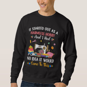 Sweatshirt Quilting Couture Chaussure Acier Acier Patch