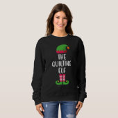 Sweatshirt Quilting Elf Family Matching Group Christmas Paja (Devant entier)