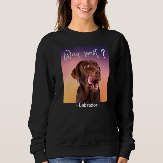 Sweatshirt Quoi d'autre Labrador de beaux chiens (Devant)