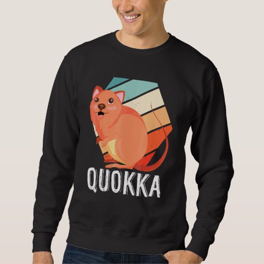 Sweatshirt Quokka australien rétro (Devant)