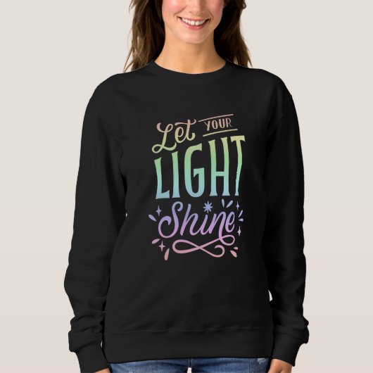 Sweatshirt Quote Pastel Rainbow Cute Inspiration (Devant)