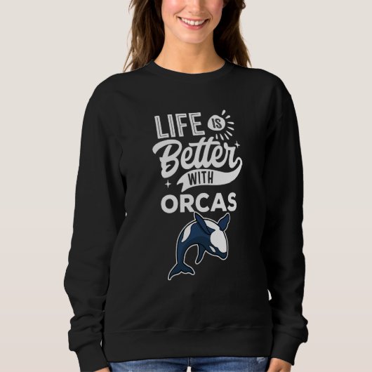 Sweatshirt Quote  With Orcas Swea (Devant)