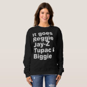 Sweatshirt R Eggie J Ay Z T Upac & B Iggie Cool Outfi (Devant entier)