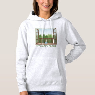 Sweatshirt Raam met een Uitzicht Happy Place