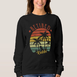 Sweatshirt Rabbins retraités rétro vintage pour hommes Papa
