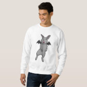 Sweatshirt Rabbit avec aile chauve-souris (Devant entier)