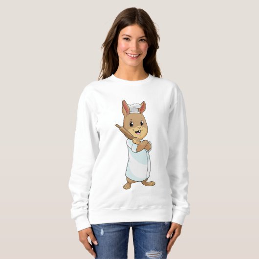 Sweatshirt Rabbit comme boulon avec broche (Devant entier)