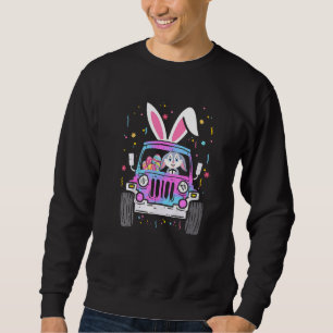 Sweatshirt Rabbit de Pâques équitation Monster Camion Garçons