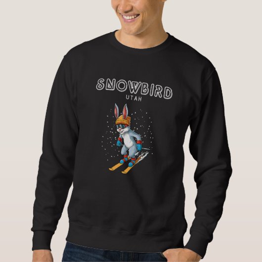 Sweatshirt Rabbit de ski de Snowbird Utah (Devant)